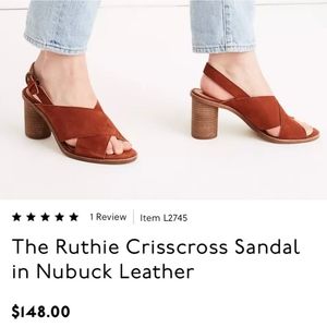 Madewell Ruthie Crisscross Sandal